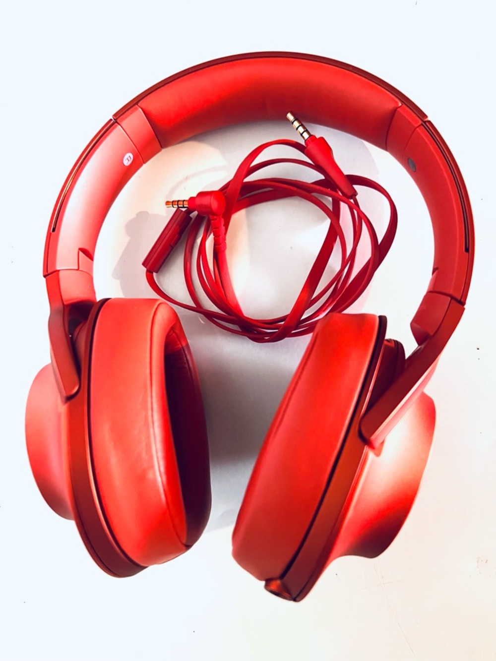 Sony Wired Headphones Hear On MDR-100A Cinnabar High Resolution in New No Box
